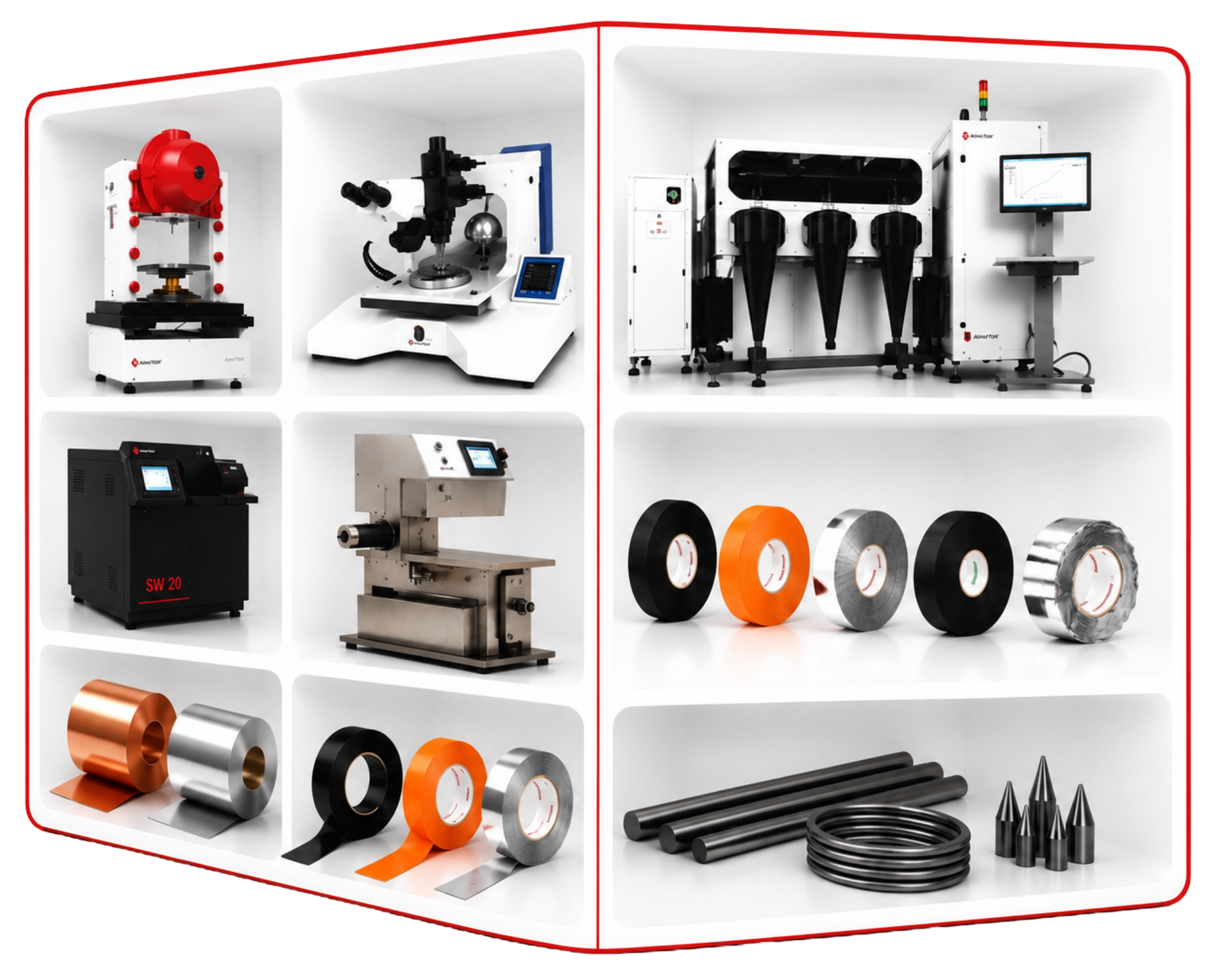 MCube showcase of semiconductor equipment and raw materials
